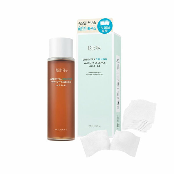 ROUND A'ROUND Greentea Calming Watery Essence 200mL Special Set 2