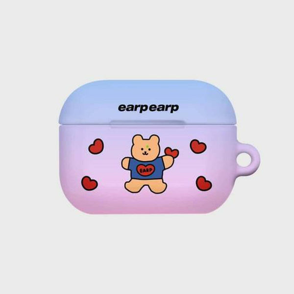 Earp Earp AirPods Pro Case #Gradation Bear Heart (Blue/Purple) 1