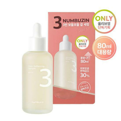 numbuzin No.3 Skin Softening Serum 80mL Jumbo Size Package 