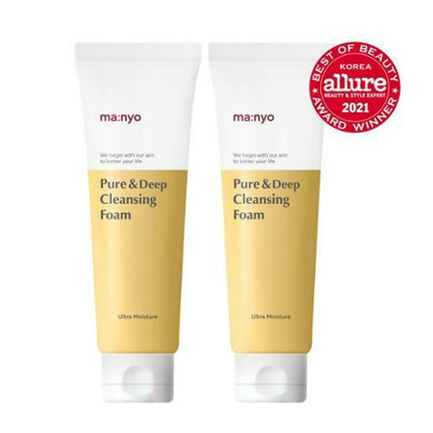 ma:nyo Pure & Deep Cleansing Foam 120ml Volume Up 2-for-1 Set 