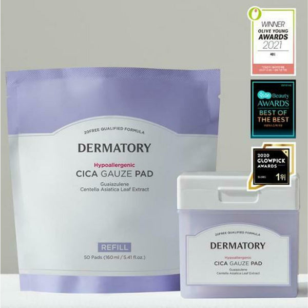 Dermatory Hypoallergenic Cica Gauze Pad Double Pack_50+50 Refill Sheets 1