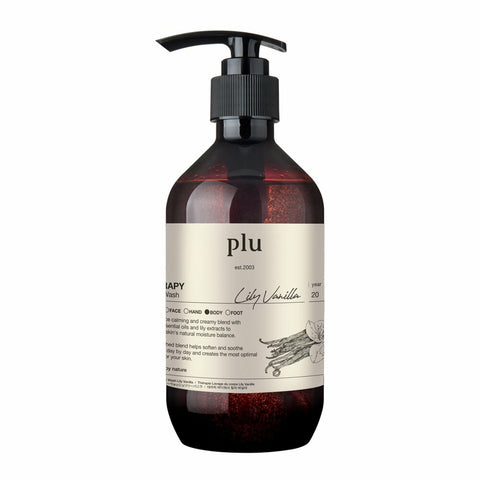 plu Therapy Body Wash 500g #Lily Vanilla 
