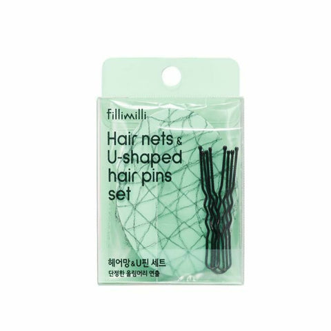 Fillimilli Hair Nets & U-shaped Hair Pins N 