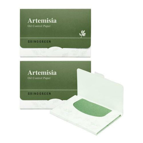 Bring Green Artemisia Oil Control Paper 70 Sheets x 2-Pack 