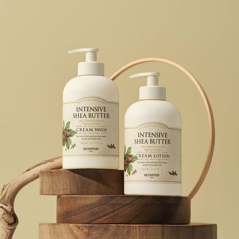 [NEW] SKINFOOD Intensive Shea Butter Cream Wash / Lotion 450mL 