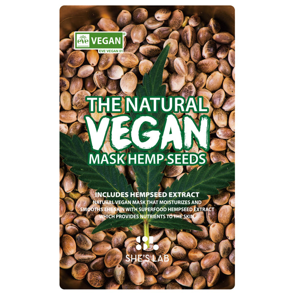 The Natural Vegan Hemp Seeds Mask Sheet 1