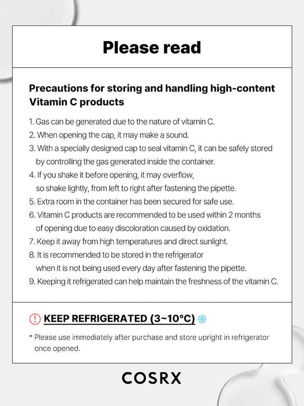 [Cosrx] The Vitamin C 23 serum 20ml 15